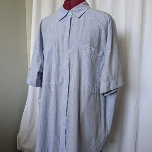 H&M Striped Shirtdress Medium